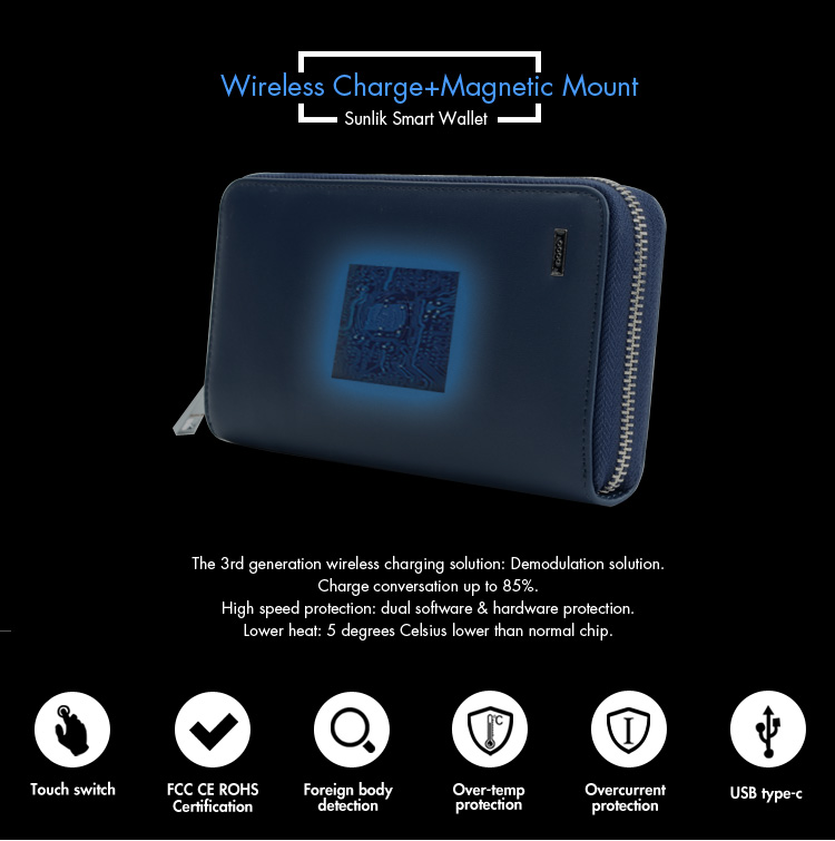 wireless power bank wallet