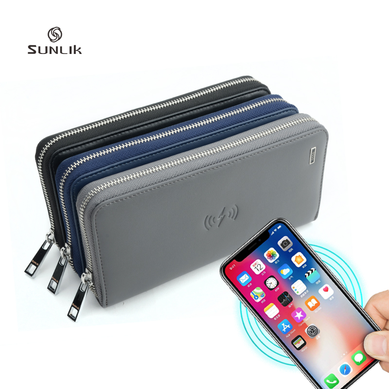  China Supplier womens wireless power bank wallet 