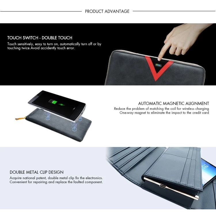 wireless charging wallet